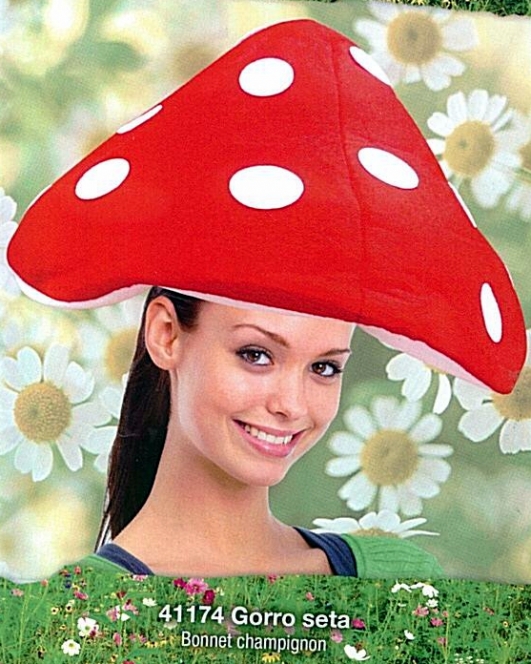 costume di carnevale COPRICAPO FUNGO